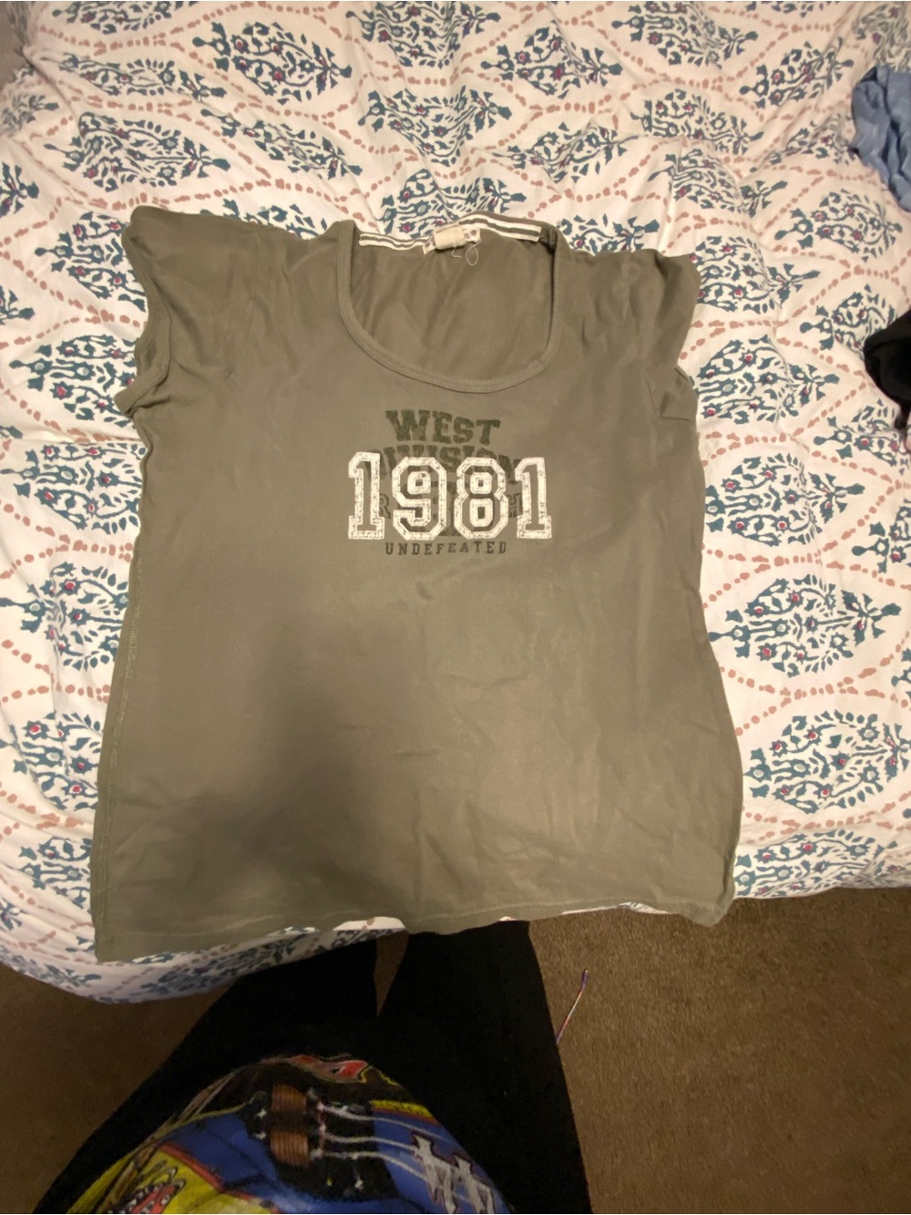 Ruff Hewn Olive Green '1981' Graphic Short Sleeve Tee